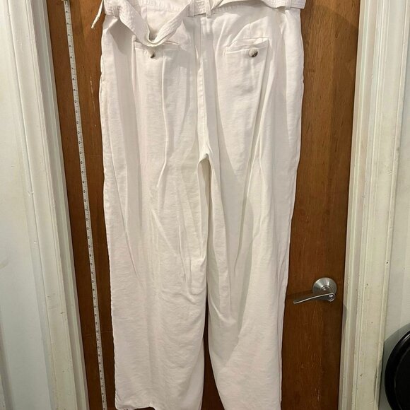 Size 3X - Forever 21 - White Pants w/Belt - W40"/L30" - Picture 6 of 8